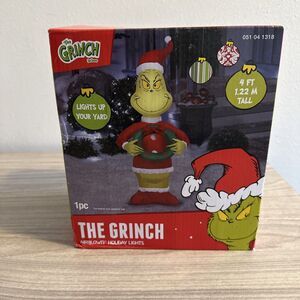 Gemmy Dr. Seuss The Grinch 4 Ft Christmas Light Up Airblown Inflatable